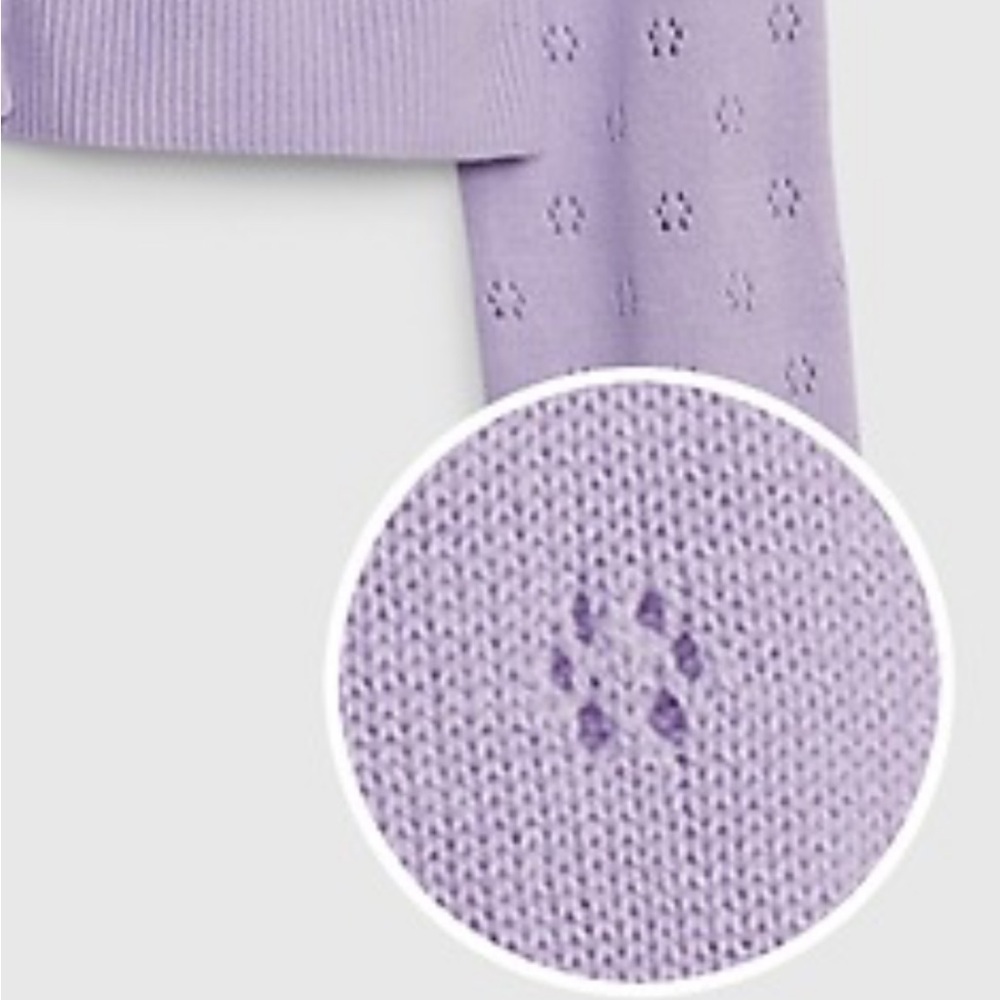 GAP Knit Girl Cardigan Purple Size 8 Medium - Picture 9 of 14